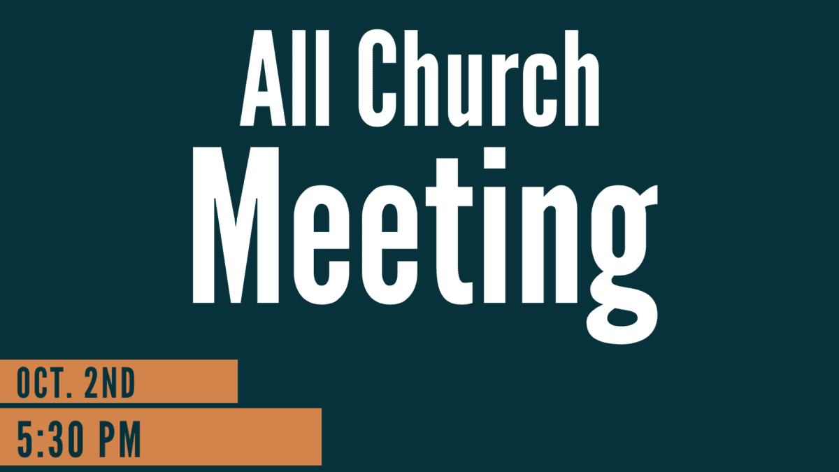 All Church Meeting - Fairfax Circle Church